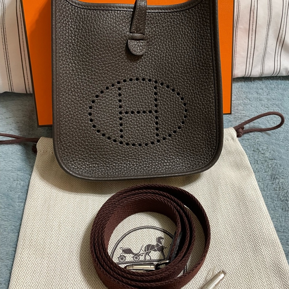Hermès Evelyne TPM (Mini) Ebene Color